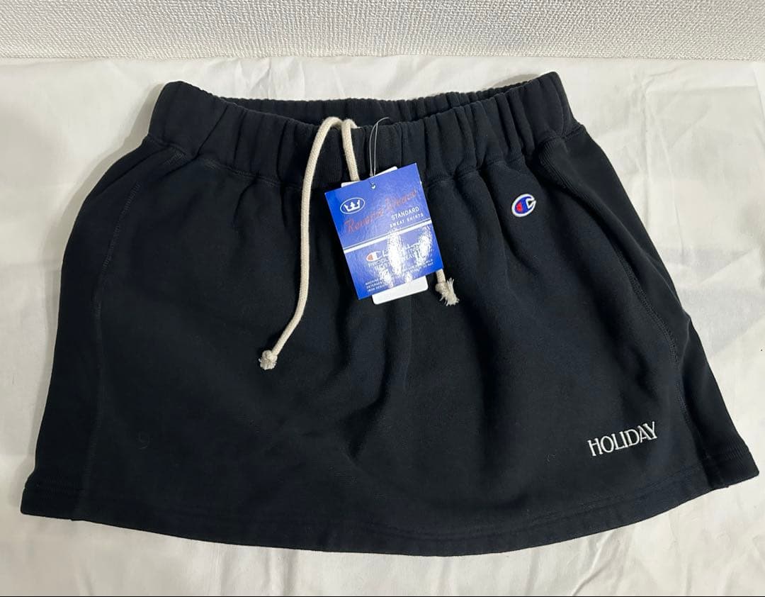 新品holiday ジャーナルスタンダードChampion ブラックミニスカート