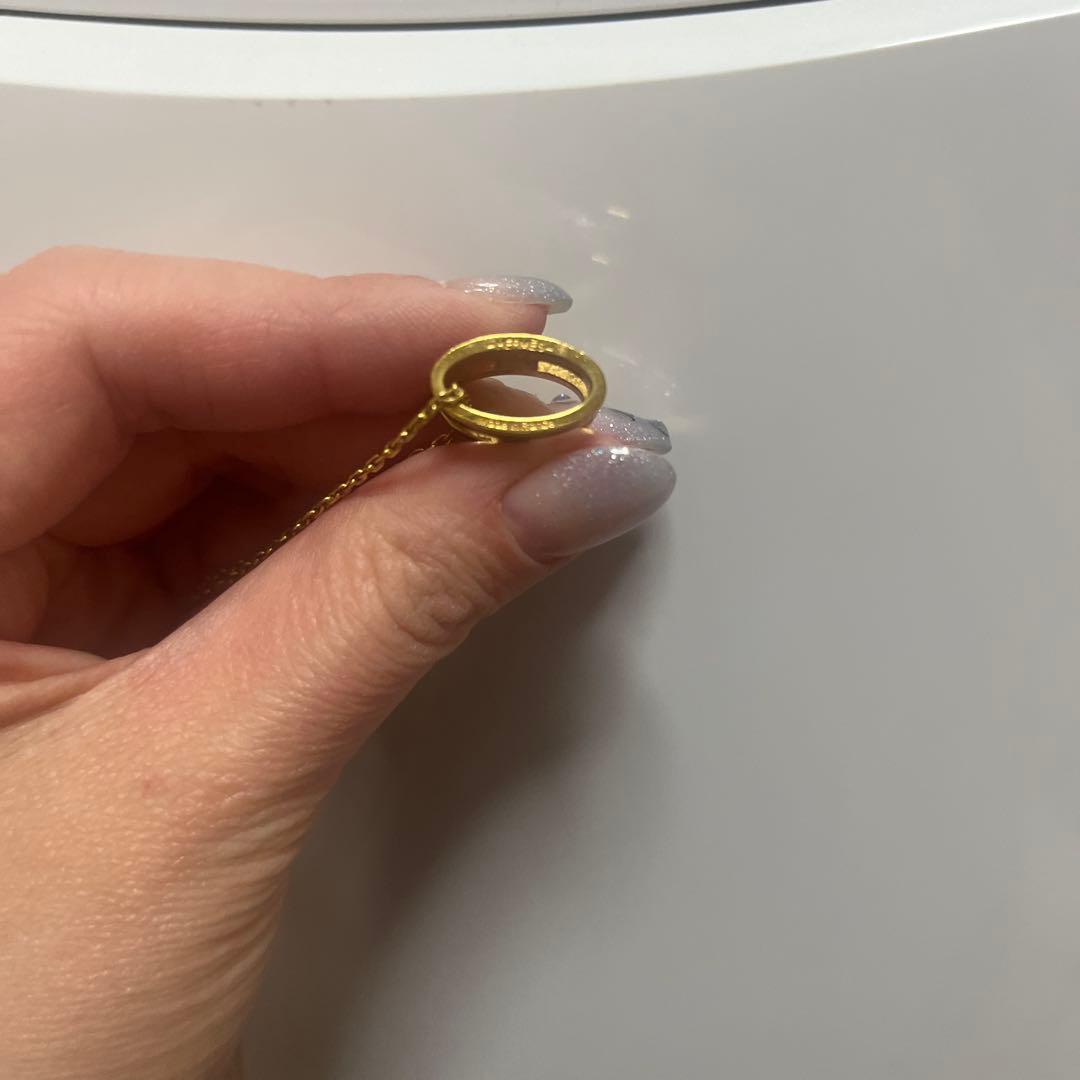 HERMES Hロゴ ネックレス ゴールド