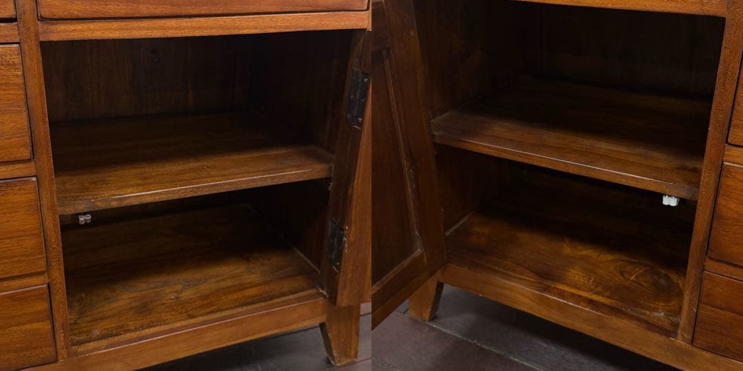 H21K57 コルベッティ チーク無垢 サイドボード