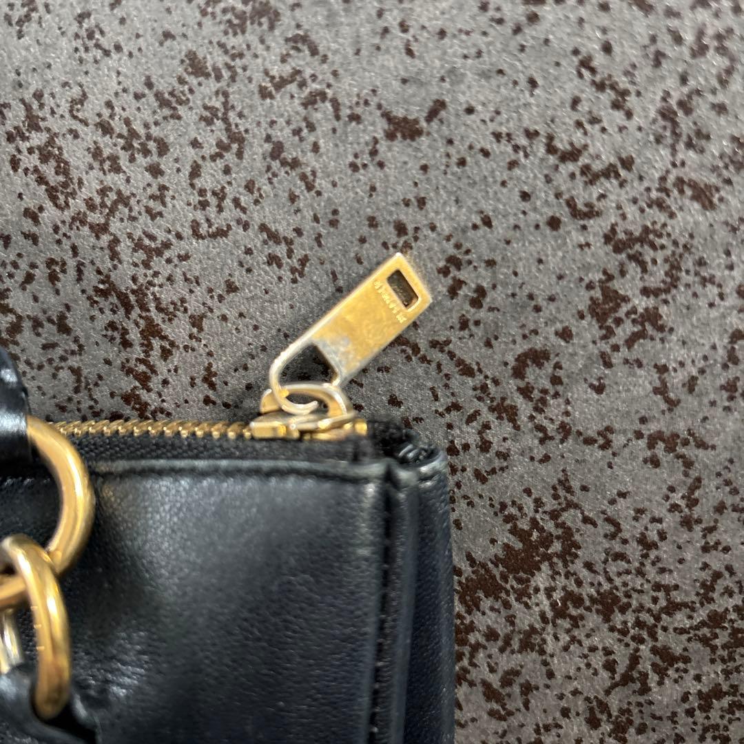 ジルサンダー　ブラックレザーショルダーバッグ