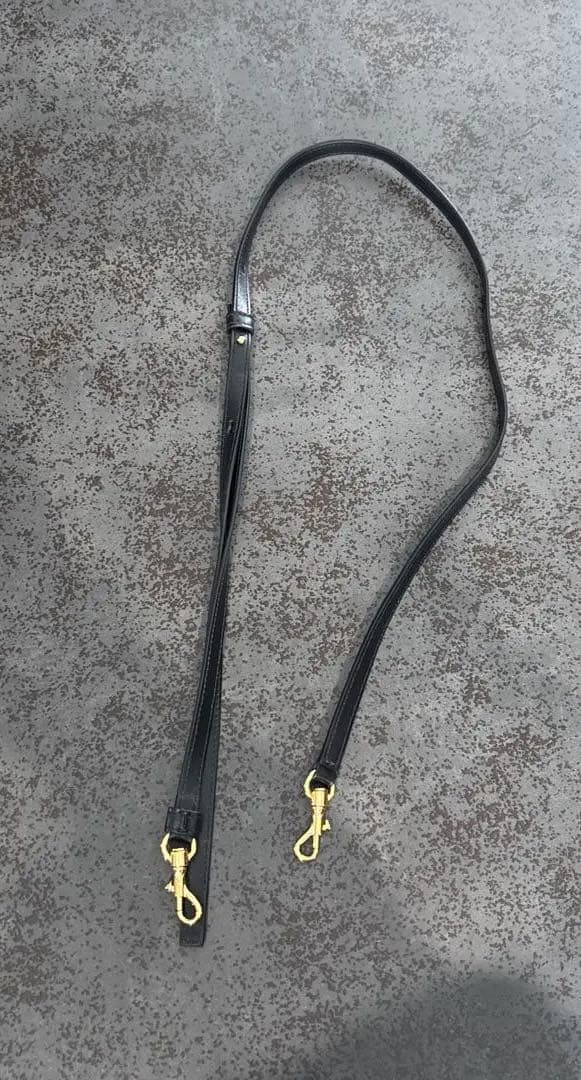 ジルサンダー　ブラックレザーショルダーバッグ