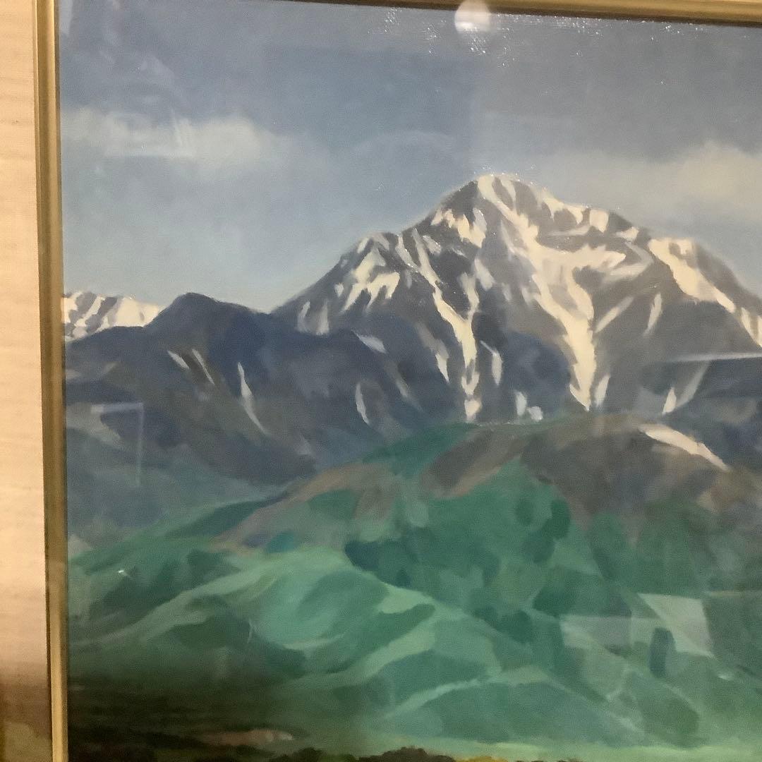 【真作】　池田正文　（甲斐路初夏）　油絵　8号　師:安井曾太郎 芸大油画科卒