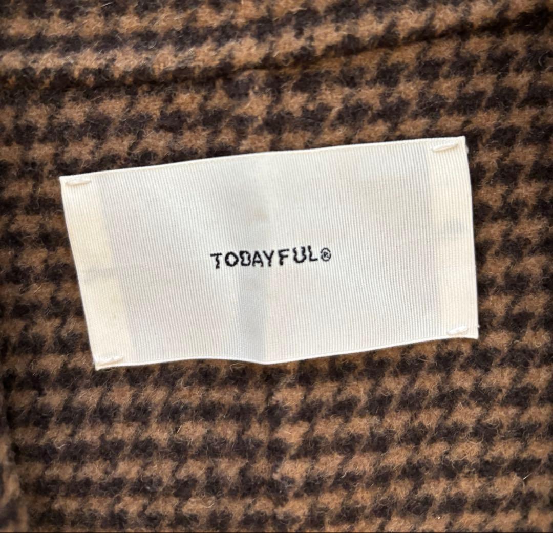 TODAYFUL オーバーチェックコート　36サイズ