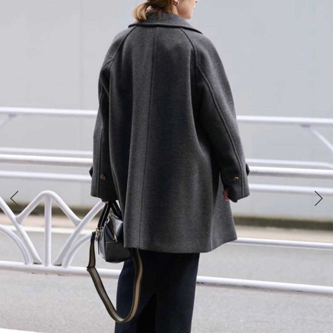 FRAMeWORK ラムウールMIXシャルムバルカラーコート