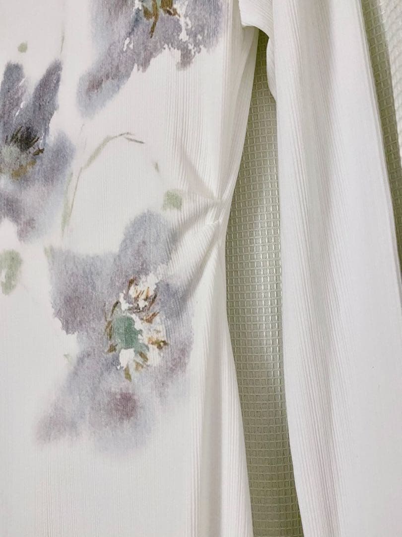 Urban Sheek プリーツ　ベルベット　長袖　ロング　ドレス　ワンピース