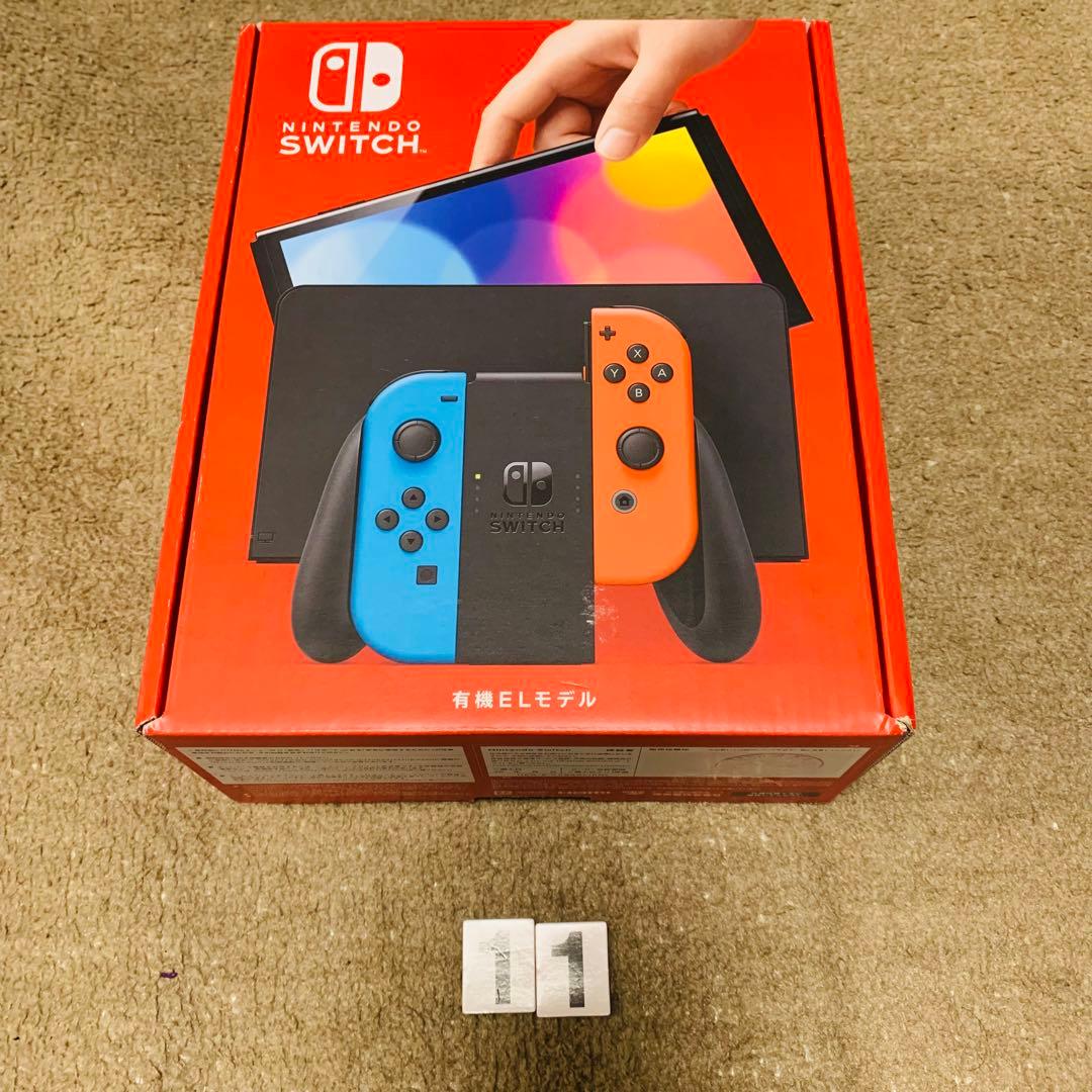 【新品未開封】Switch本体有機EL　ネオンブルー　ネオンレッド