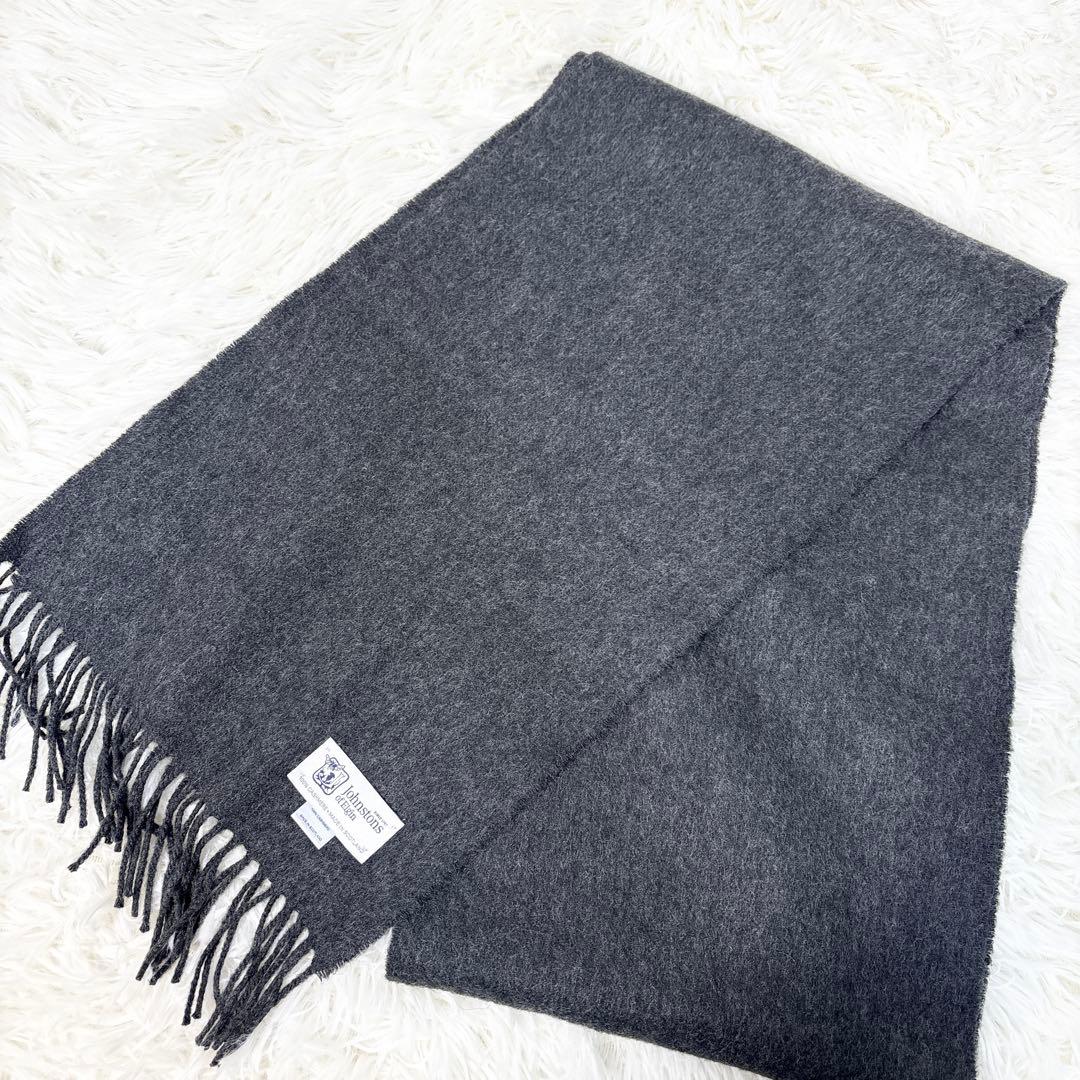 きのこジョンストンズオブエルガン マフラー ストール カシミヤ100%