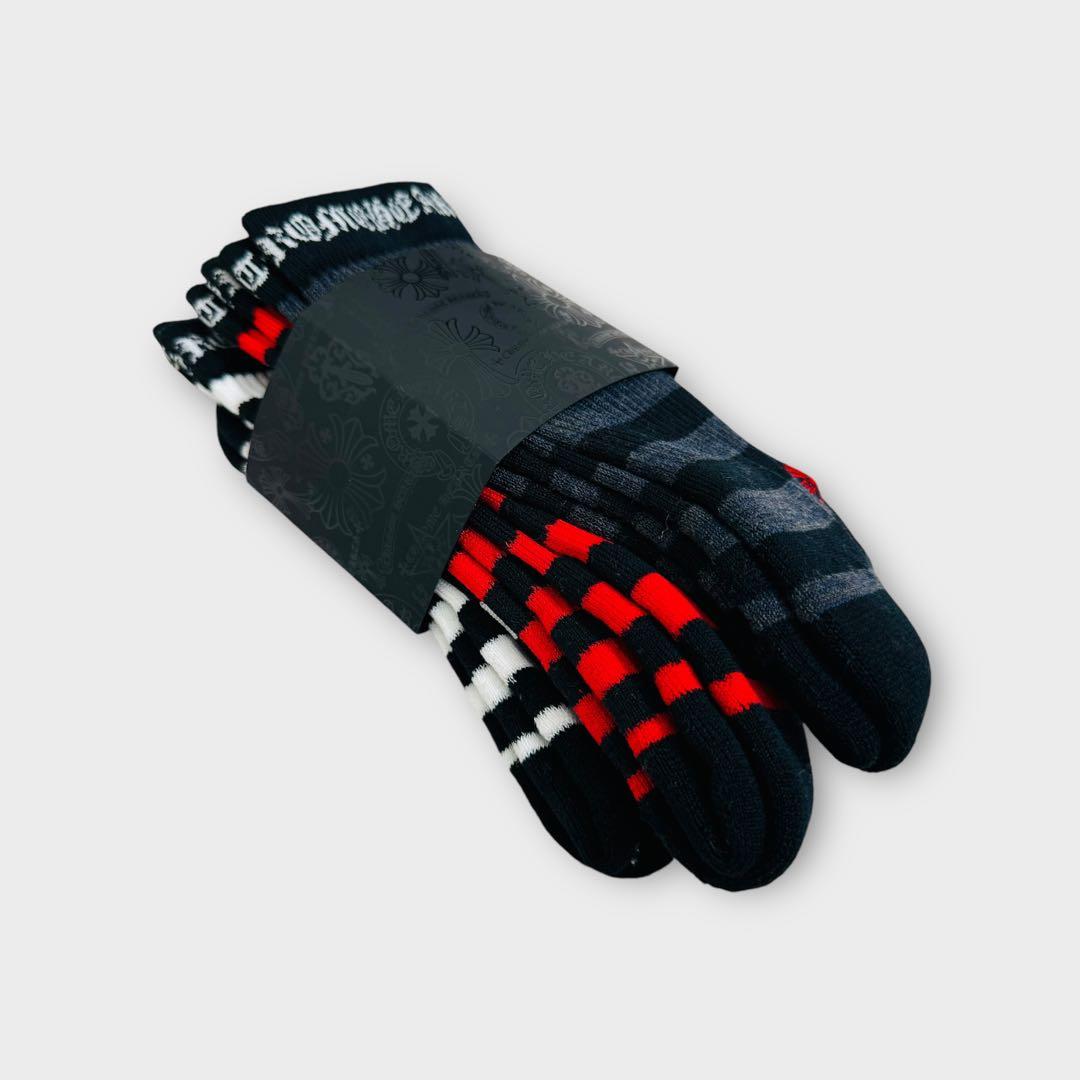 7860.クロムハーツ 靴下 3足セット 未使用品 25cm~27cm