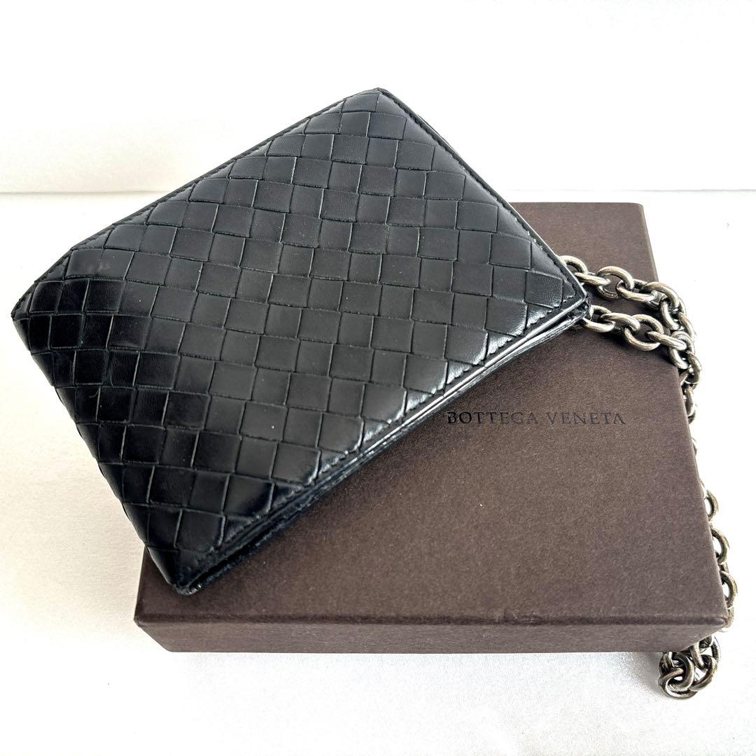 ボッテガヴェネタ　2つ折り財布　ウォレットチェーン