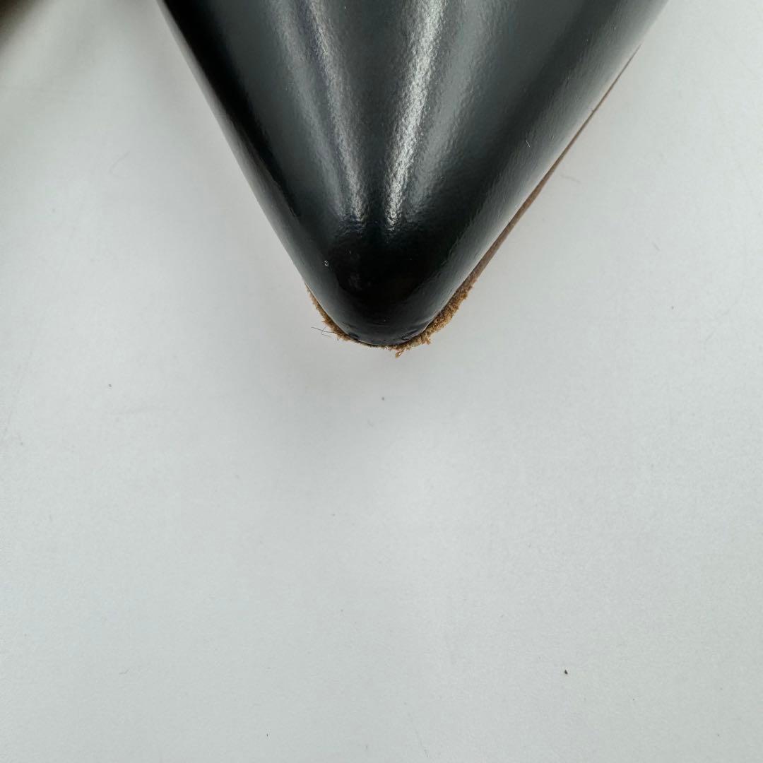 PELICO パンプス　フラット　レザー　ブラック　サイズ37