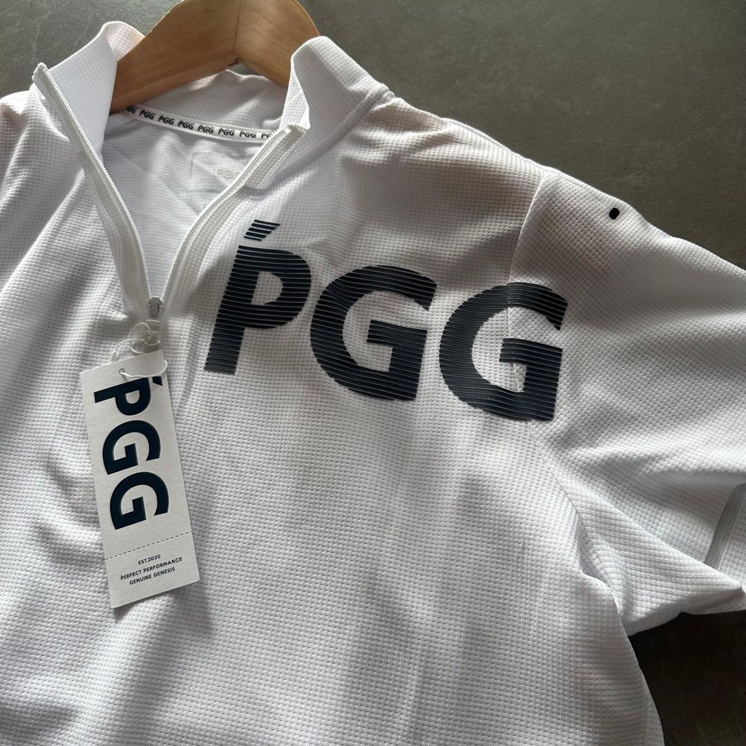 新品　PGG パーリーゲイツ　ワンピース　ハーフジップ　ホワイト　サイズ1