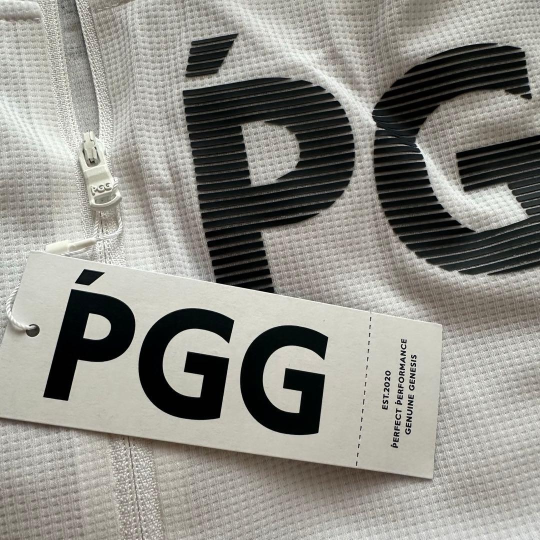 新品　PGG パーリーゲイツ　ワンピース　ハーフジップ　ホワイト　サイズ1
