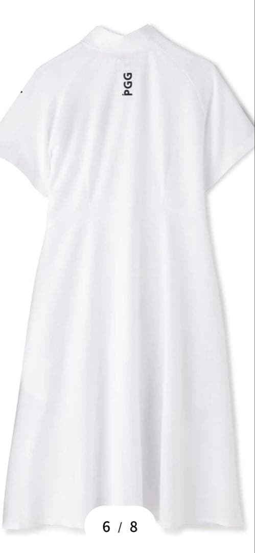新品　PGG パーリーゲイツ　ワンピース　ハーフジップ　ホワイト　サイズ1