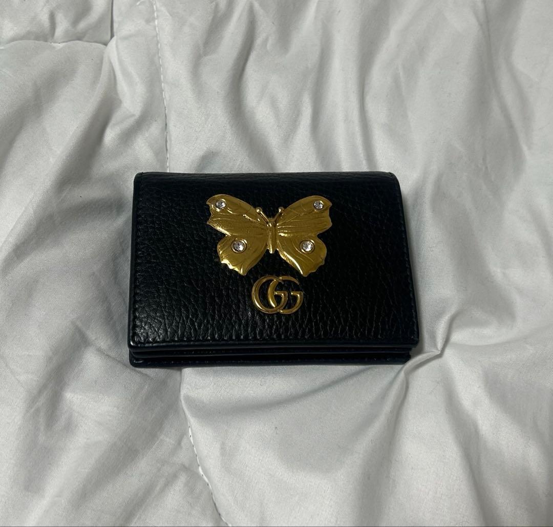 GUCCI バタフライ　2つ折り財布　ウォレット