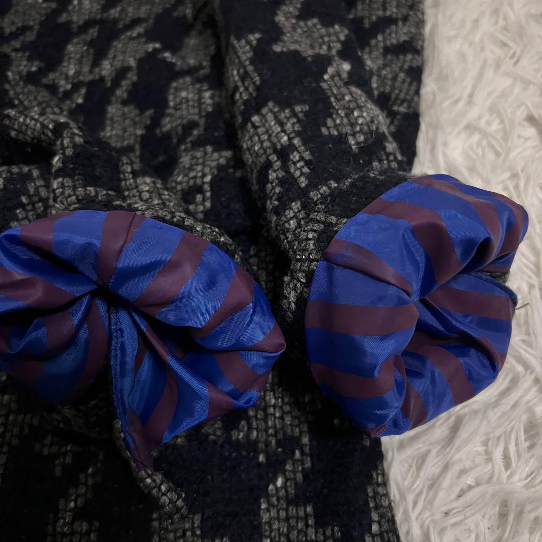 美品✨giacche チェスターコート 千鳥格子柄 ツイード調 イタリア 50