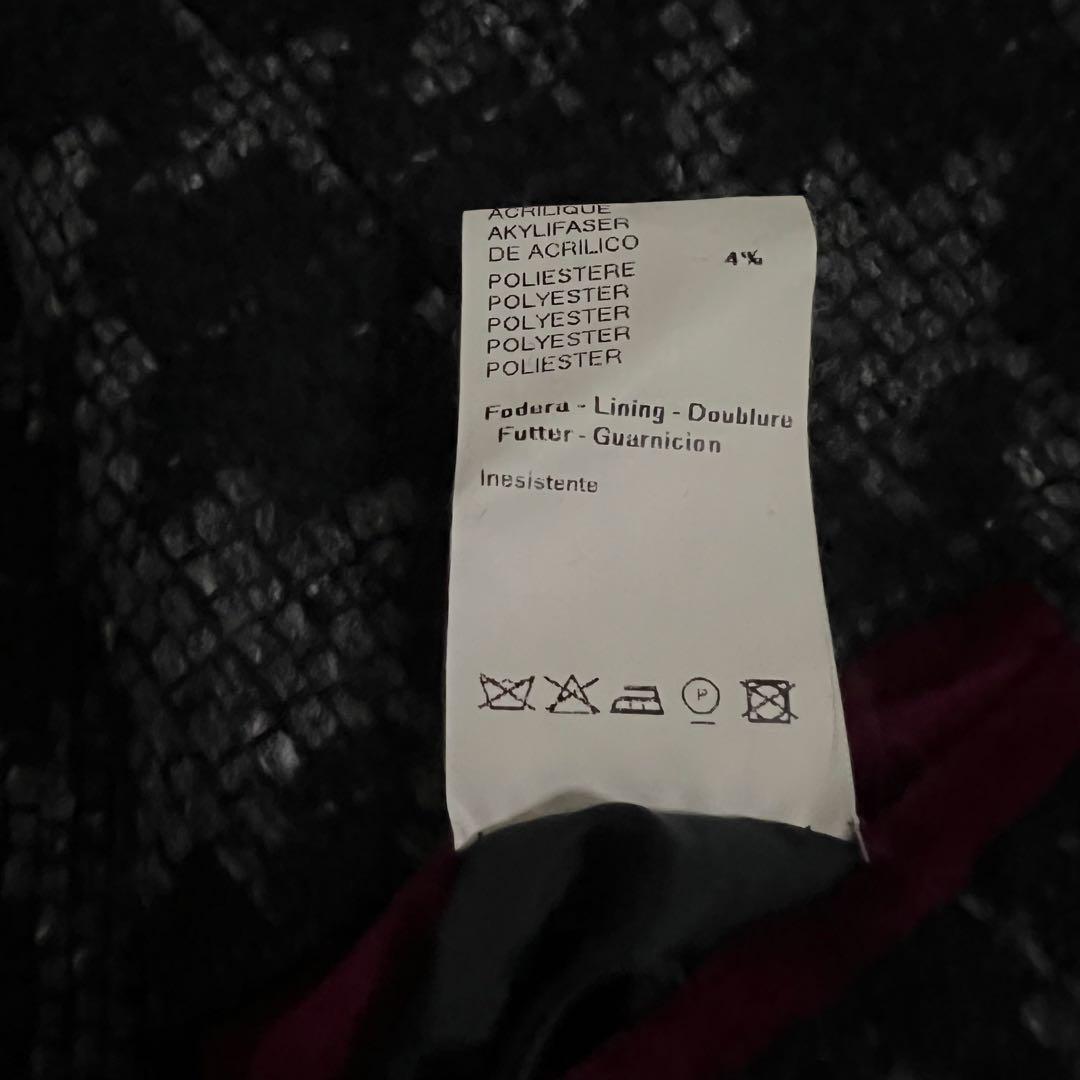 美品✨giacche チェスターコート 千鳥格子柄 ツイード調 イタリア 50