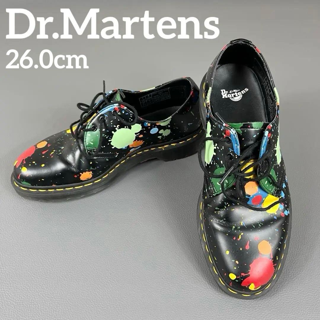 【美品】超希少 ドクターマーチン ドレスシューズ ペイントスプラッター 3ホール