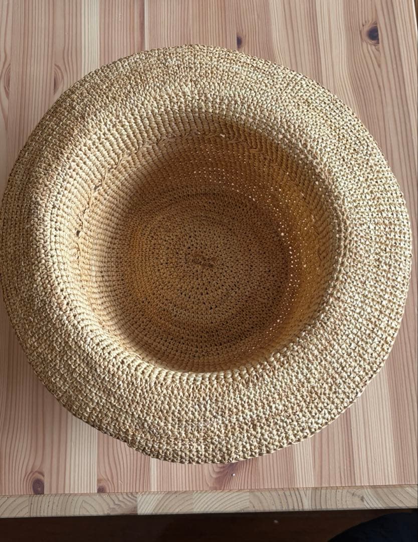 【試着のみ】45rpm ☆ ストローハット ☆ ナチュラル