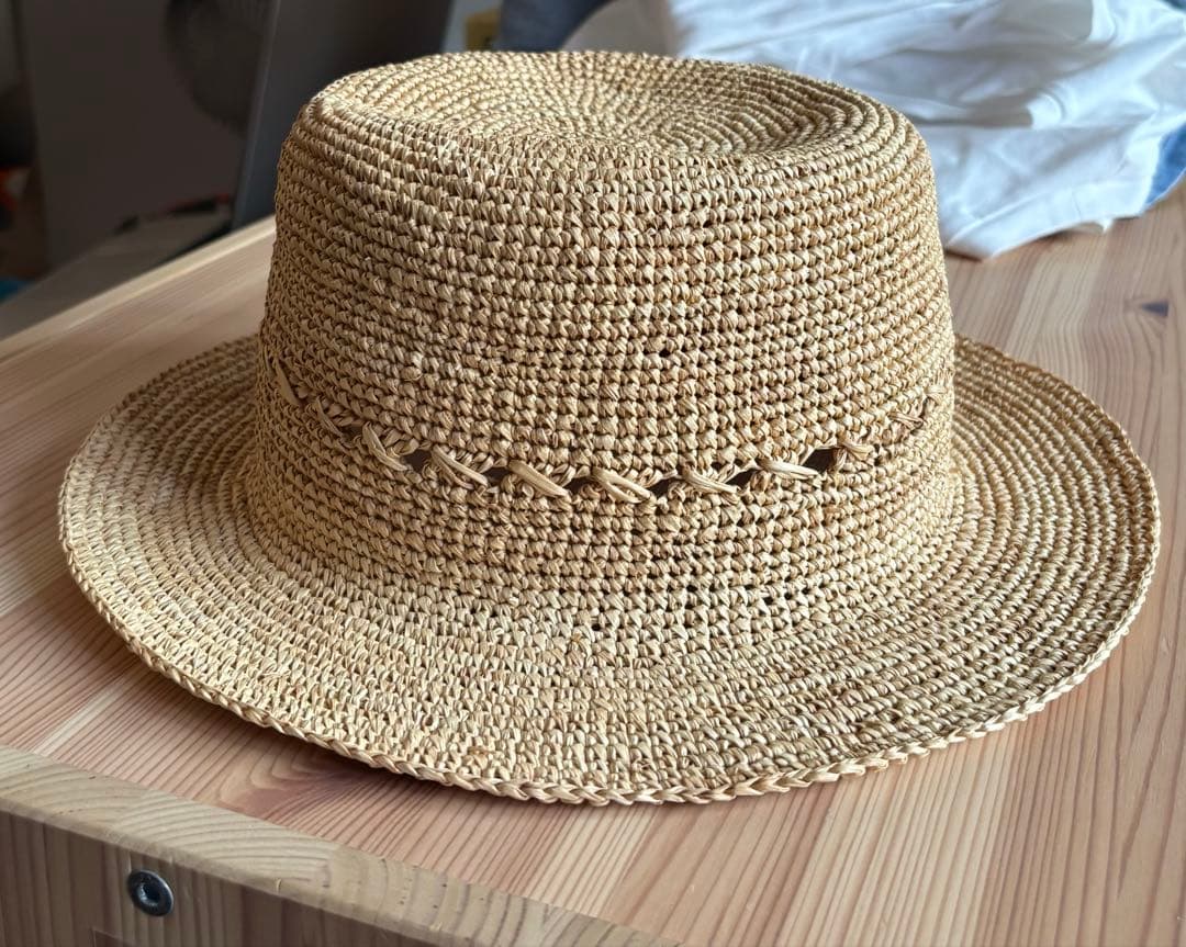 【試着のみ】45rpm ☆ ストローハット ☆ ナチュラル