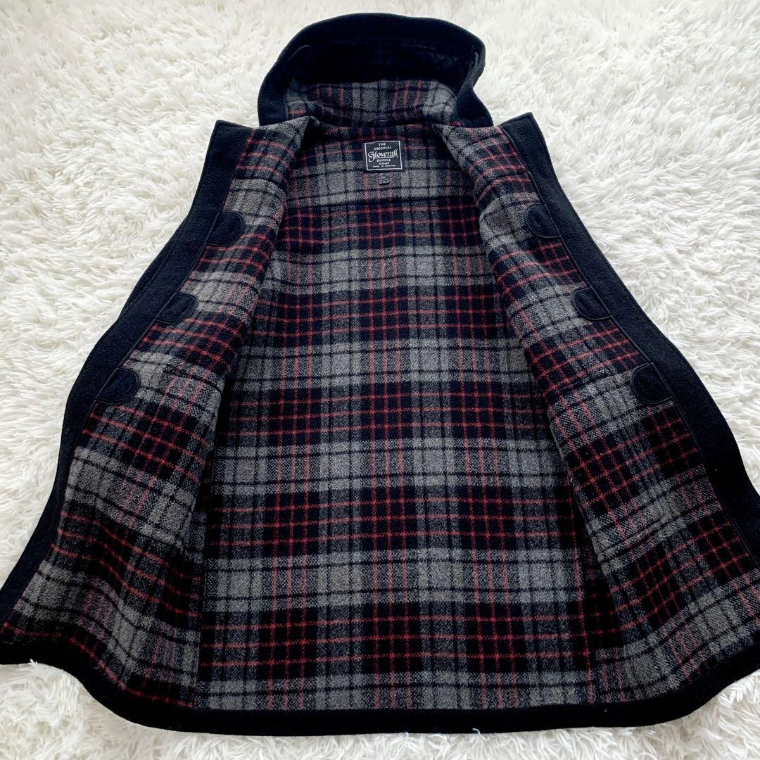 【美品】Gloverall ダッフルコート ロング 英国製 裏地チェック L