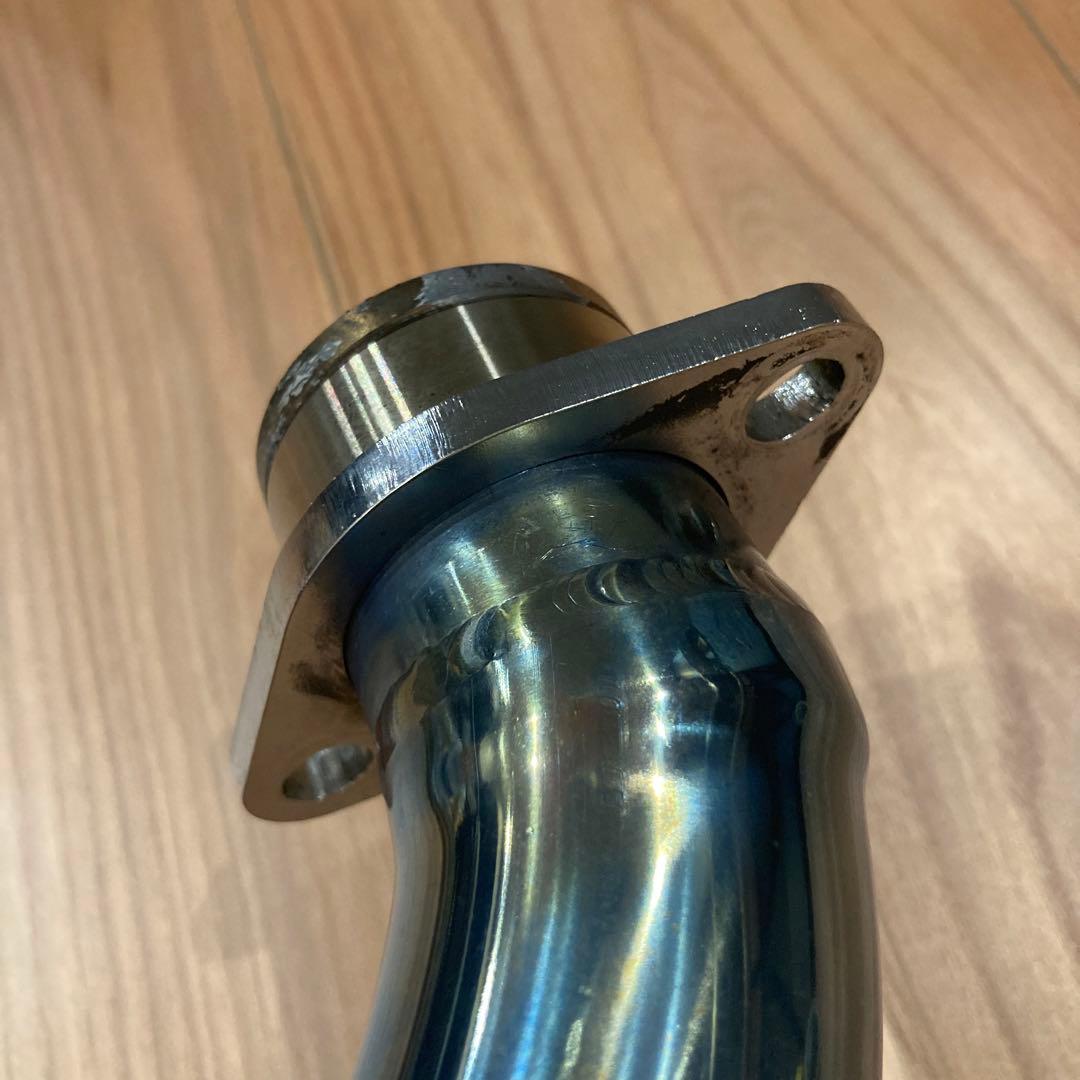 超美品 SR400/500 フルチタンマフラー MANXタイプ