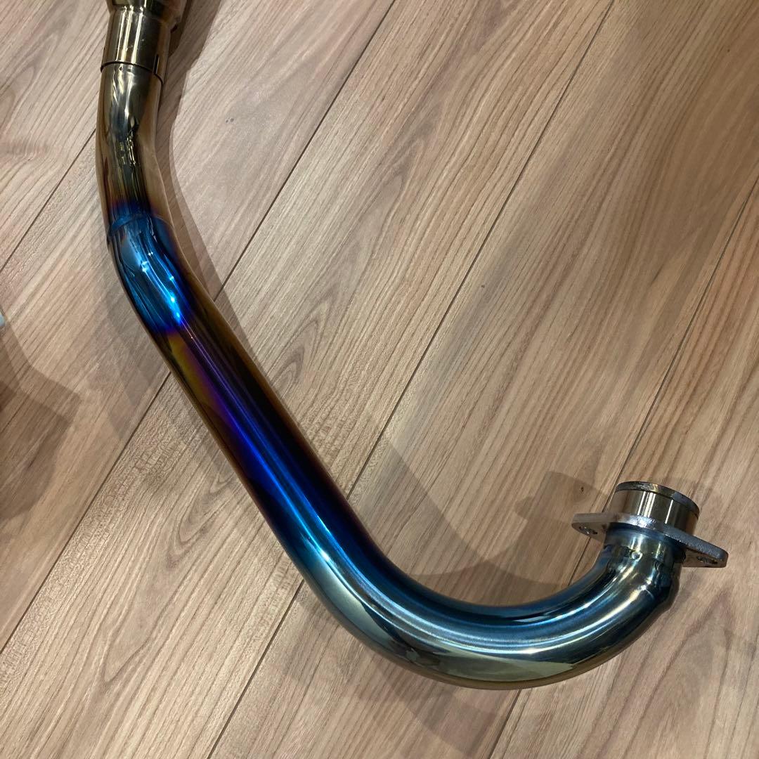 超美品 SR400/500 フルチタンマフラー MANXタイプ