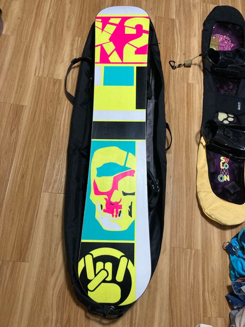 K2 www スノーボード 152cm セット　ワールドワイドウェポン
