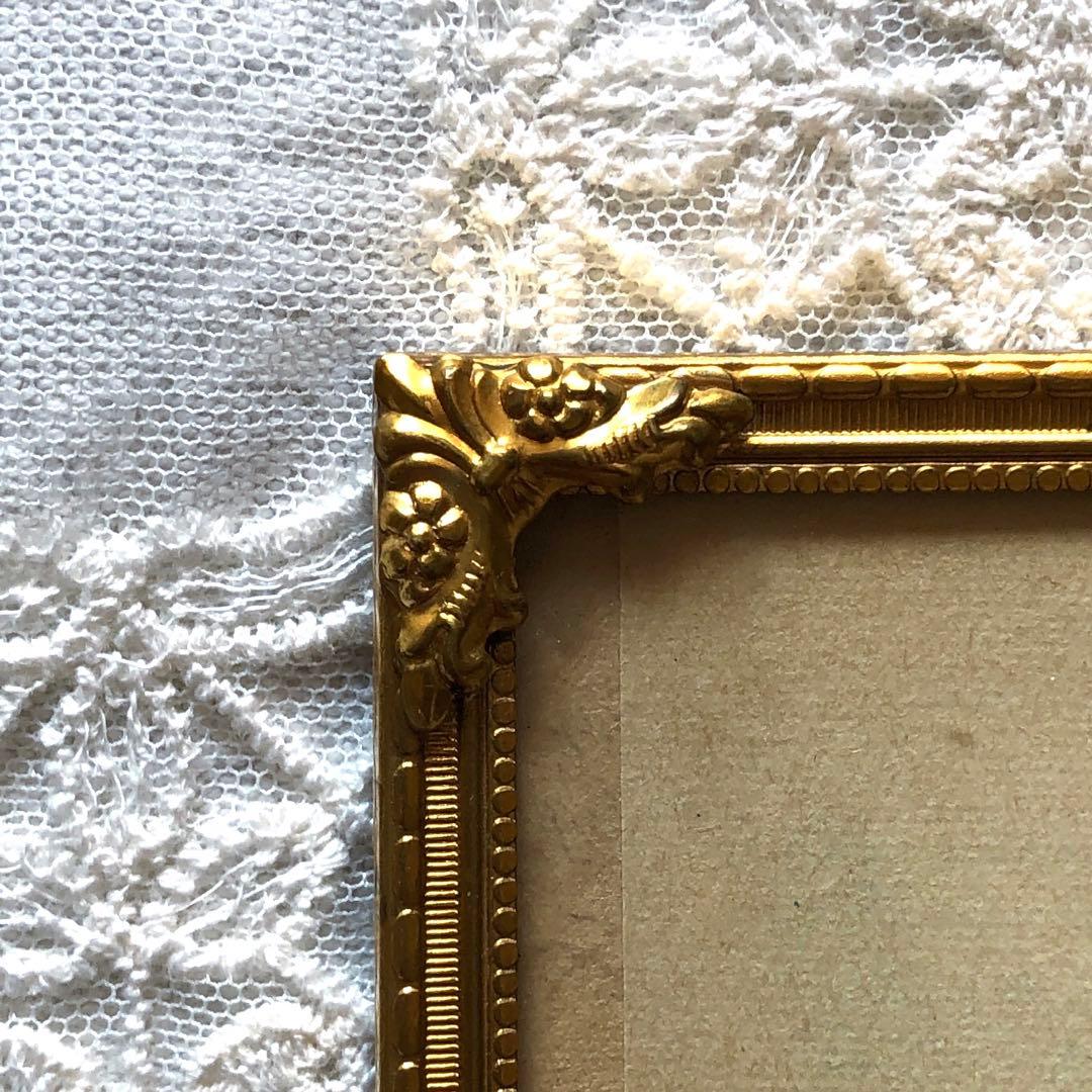 RV82 真鍮フォトフレーム24.5×18.5 北欧ヴィンテージ