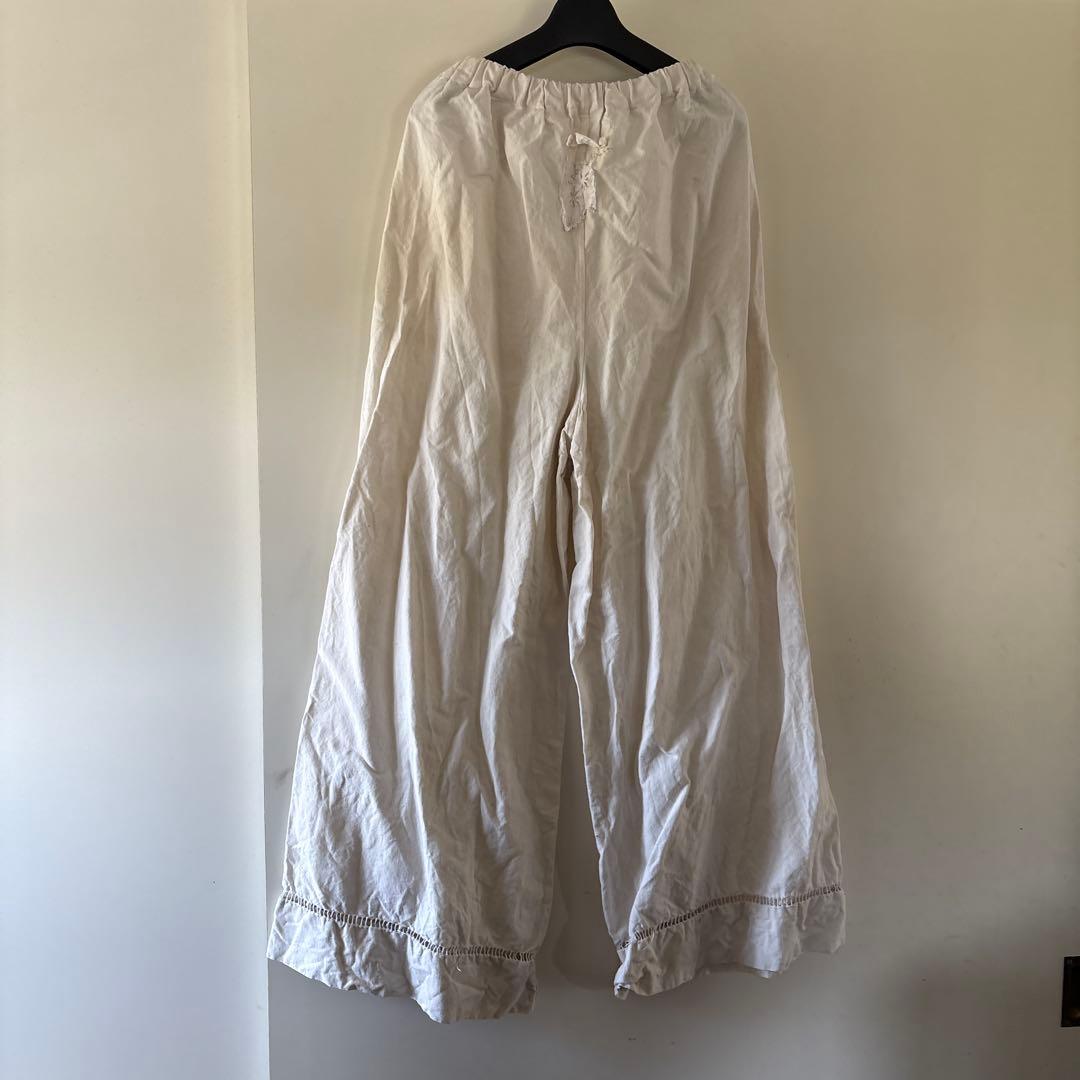 aratama アラタマさんのリネンクロスワイドパンツ