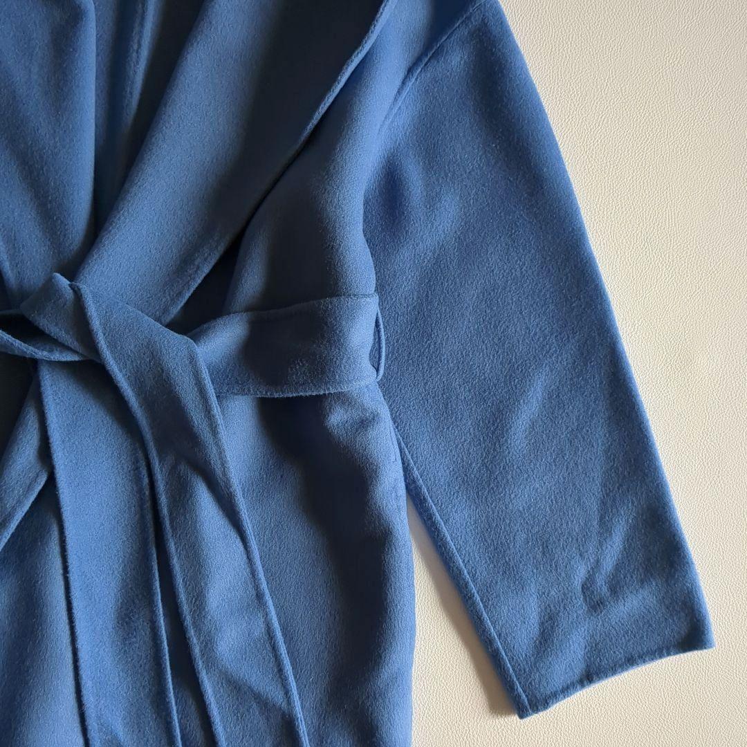 アルアバイル リバーコート ショールカラー フード ダブルフェイス カシミヤ混