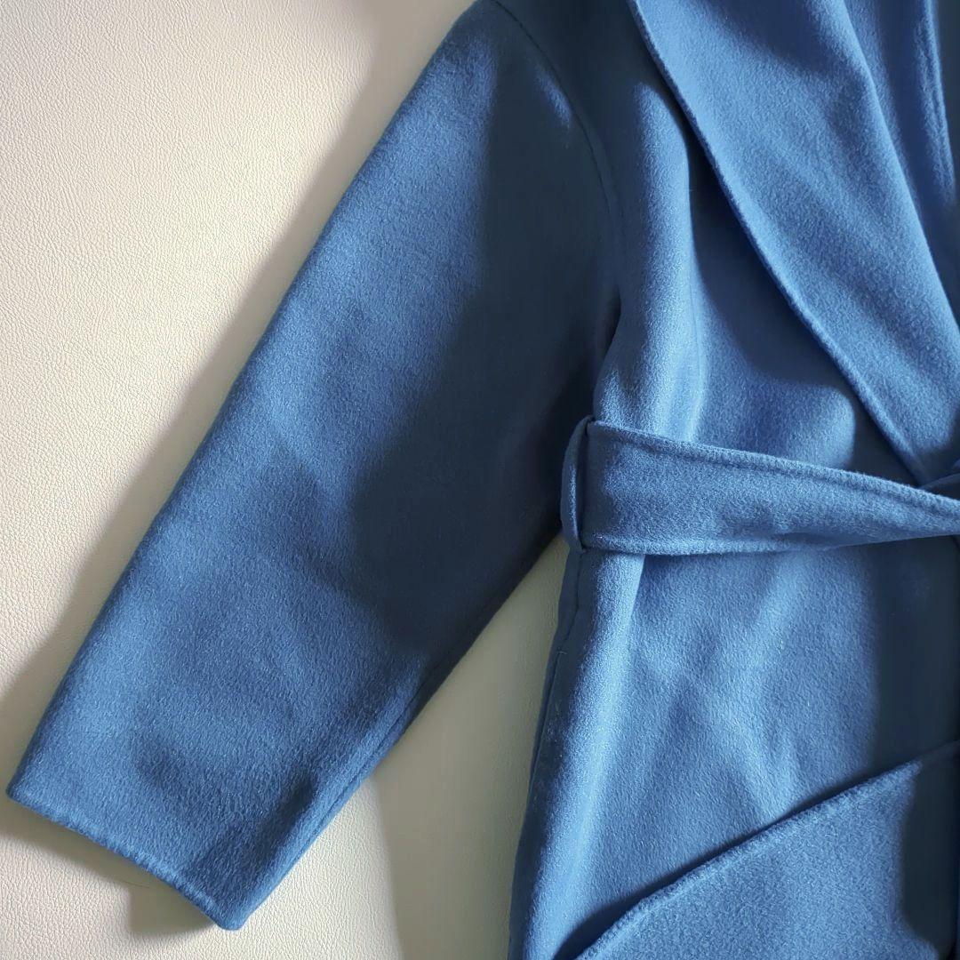 アルアバイル リバーコート ショールカラー フード ダブルフェイス カシミヤ混