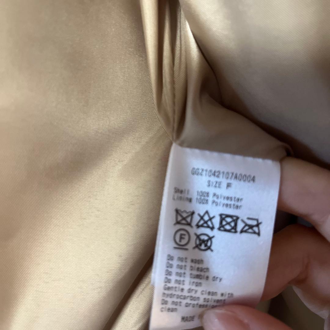 2024AW ガリャルダガランテ　フェイクファーベスト　ベージュ　フリーサイズ