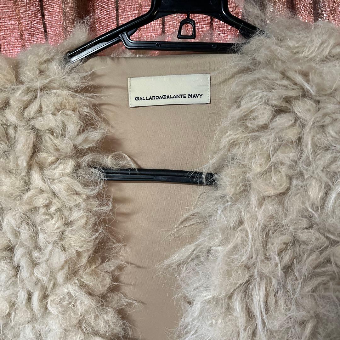 2024AW ガリャルダガランテ　フェイクファーベスト　ベージュ　フリーサイズ