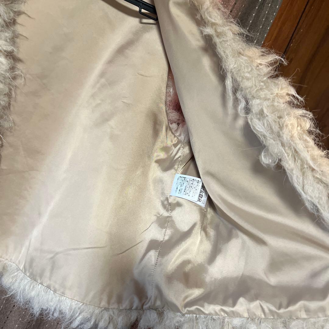 2024AW ガリャルダガランテ　フェイクファーベスト　ベージュ　フリーサイズ