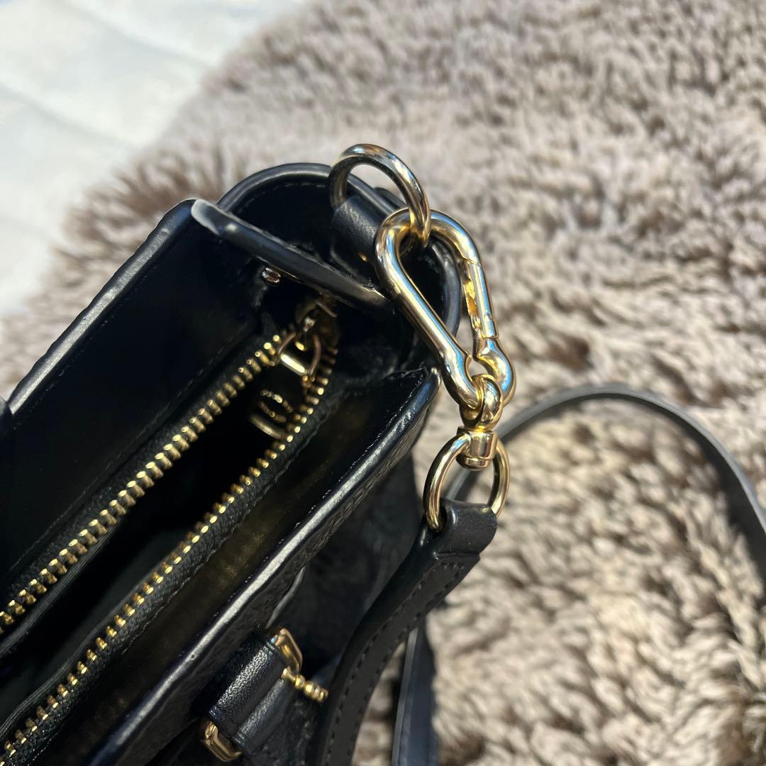 極美品✨コーチ　COACH ショルダーバッグ　黒　レザー　斜めがけ　ミニサイズ