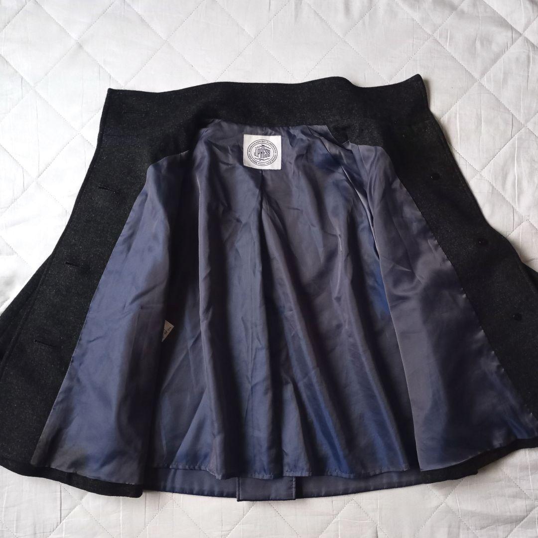 新品　J.PRESS　スタンドカラー　ショートコート　Aライン　ウール　グレー