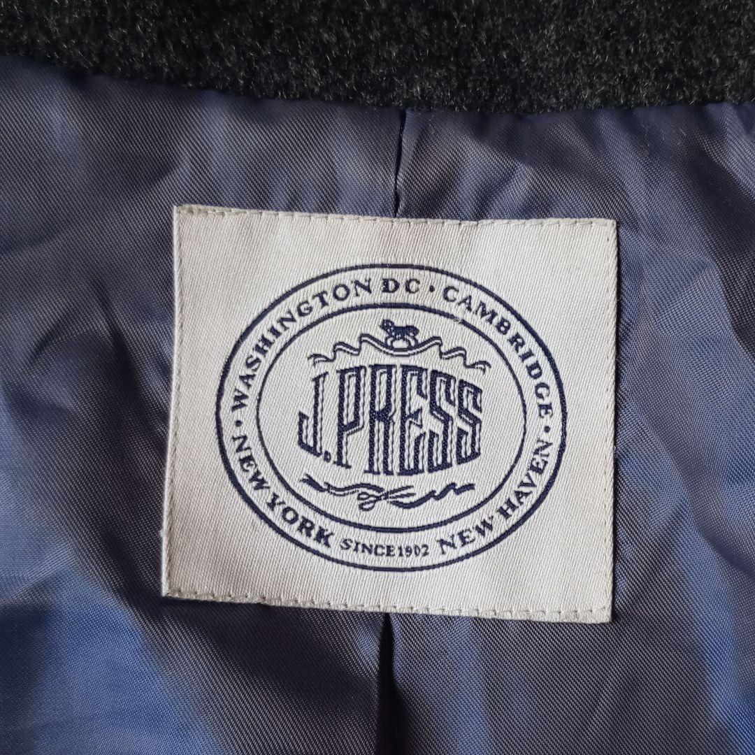 新品　J.PRESS　スタンドカラー　ショートコート　Aライン　ウール　グレー