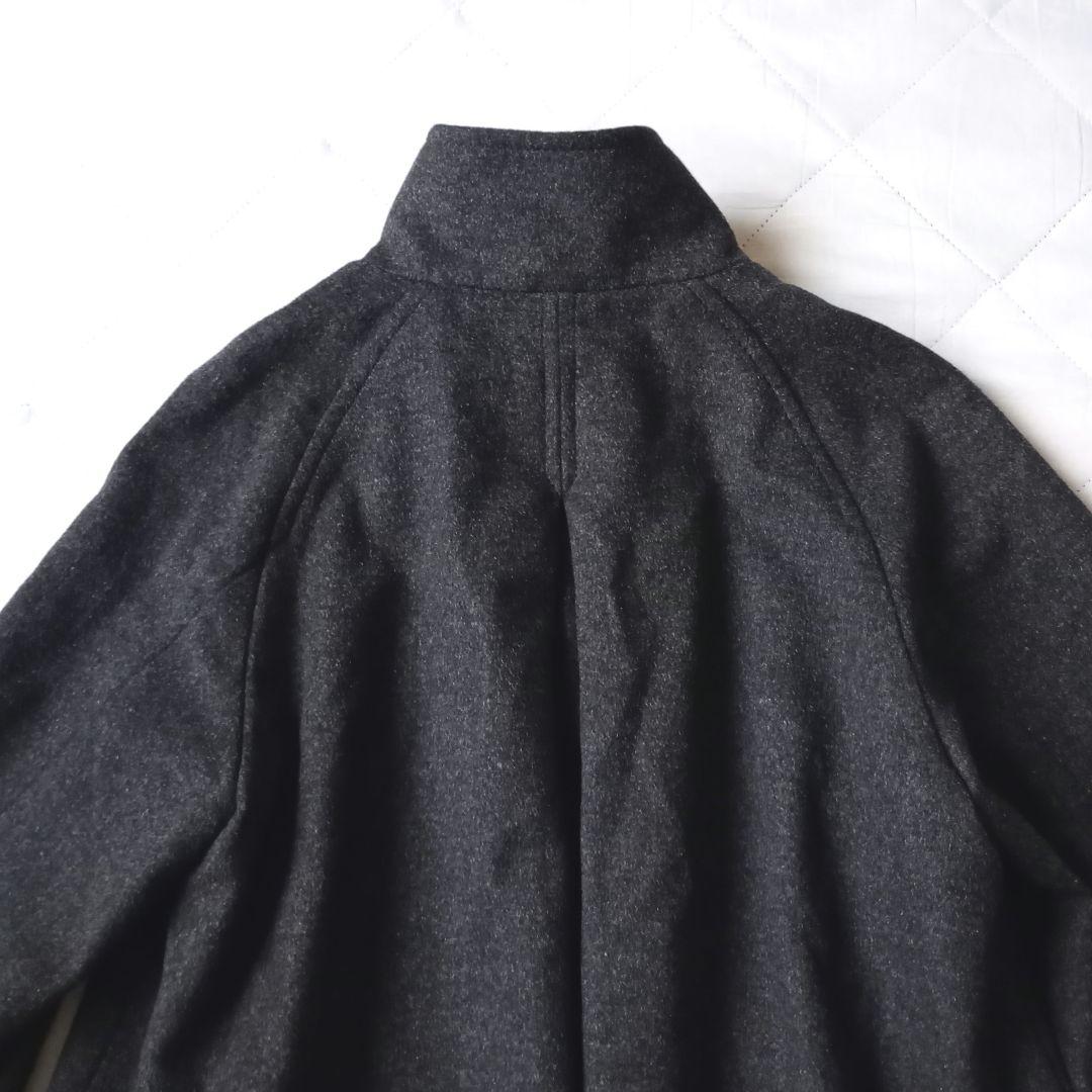 新品　J.PRESS　スタンドカラー　ショートコート　Aライン　ウール　グレー