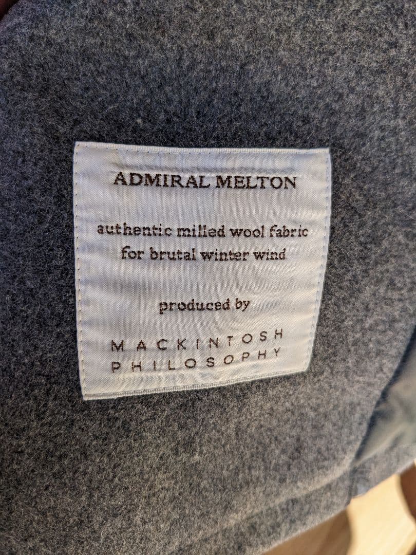 MACKINTOSH PHILOSOPHY アドミラルメルトンシングルPコート