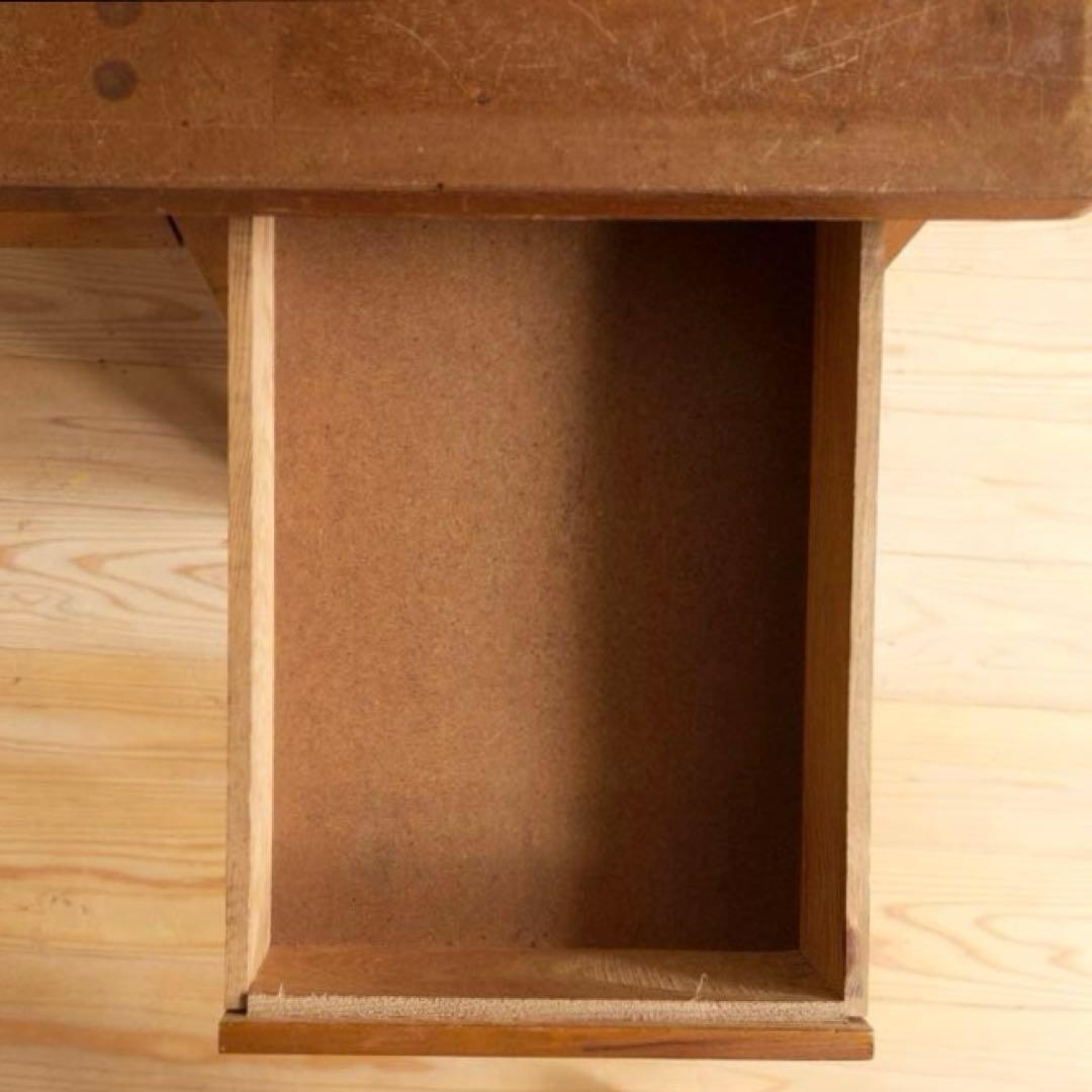 机　デスク　勉強机　木製　古道具　古家具　アンティーク　ビンテージ