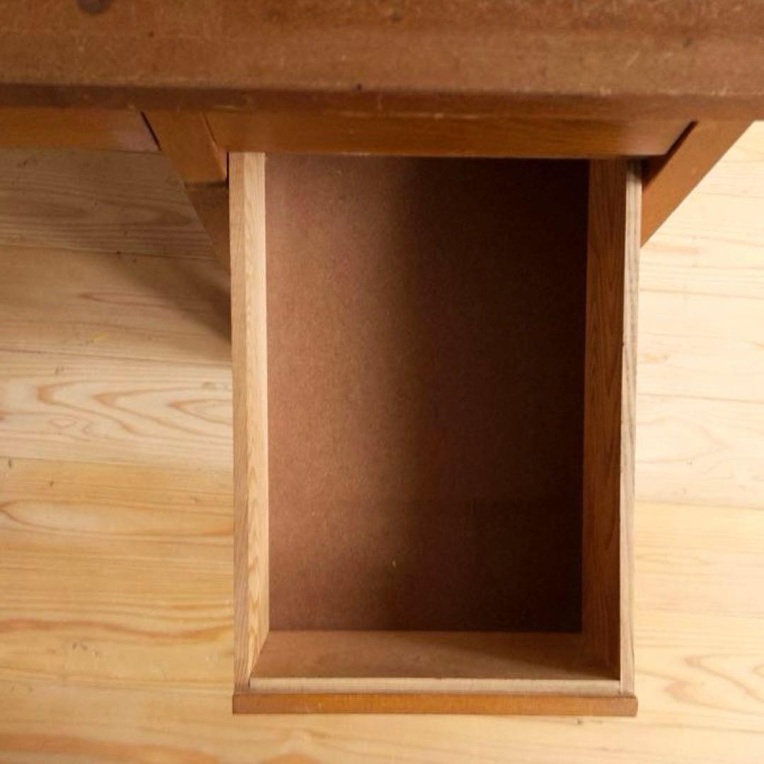 机　デスク　勉強机　木製　古道具　古家具　アンティーク　ビンテージ