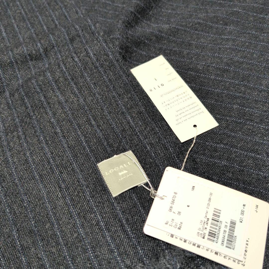 LOCALLY ウールマフラー ダークグレー