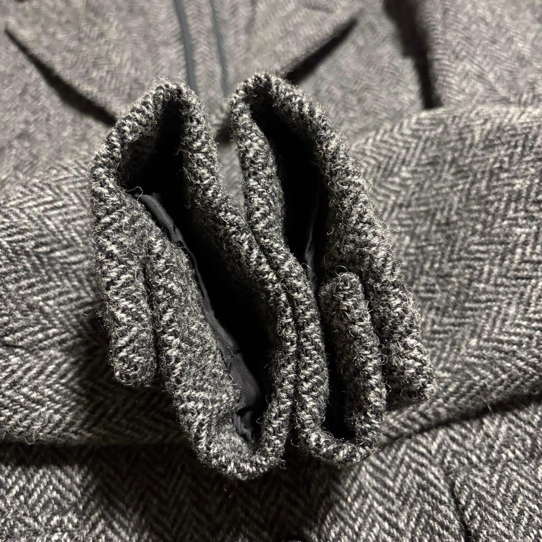 【美品】ニューヨーカーハリスツイードジャケット ウール100% M くるみボタン