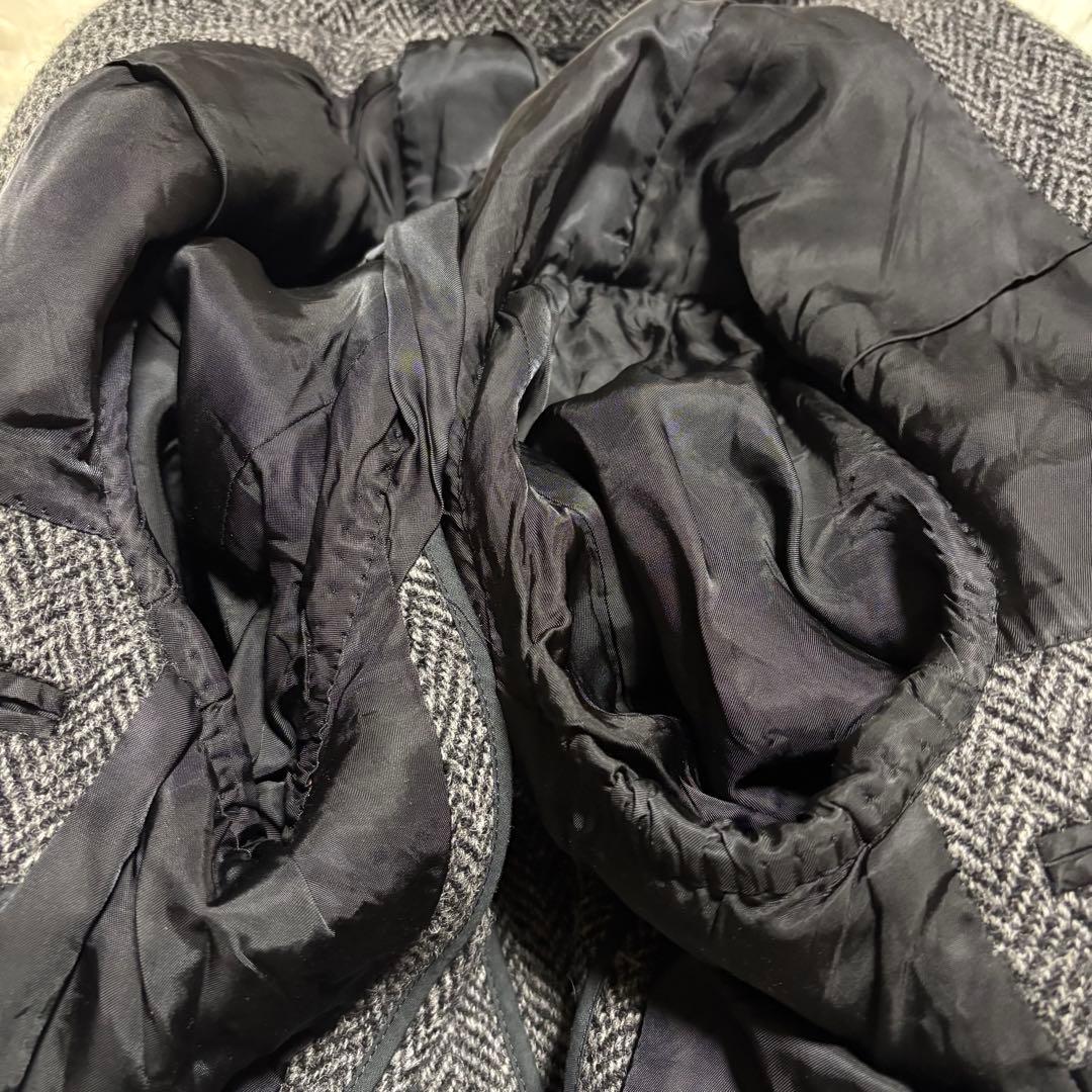 【美品】ニューヨーカーハリスツイードジャケット ウール100% M くるみボタン