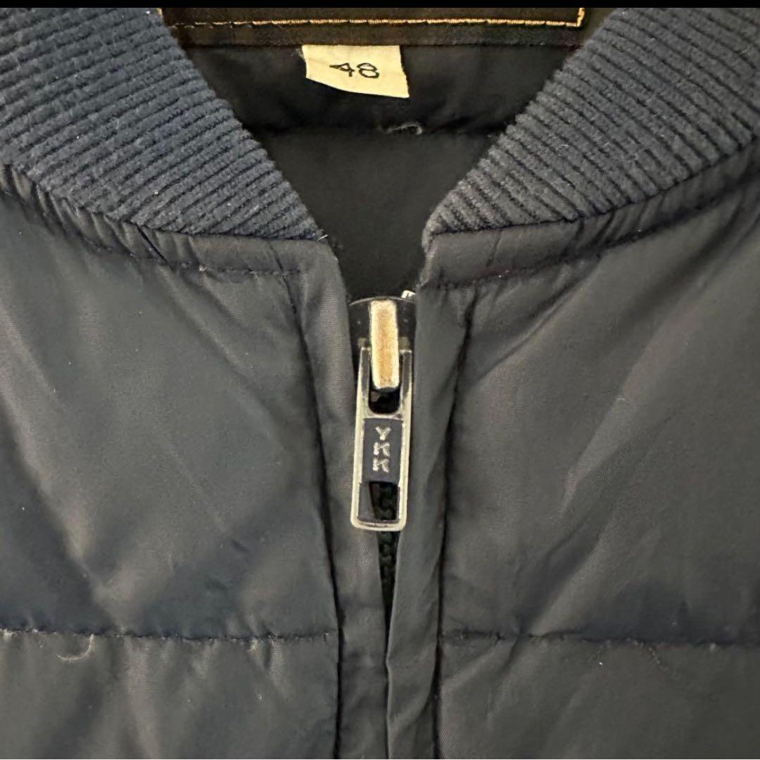 80's Eddie Bauer ダウンベスト ネイビー 48 ビンテージ