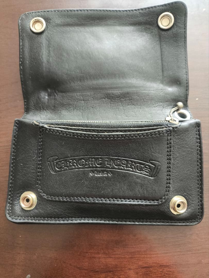 CHROME HEARTS クロムハーツ 1ジップ クロスボタン ウォレット