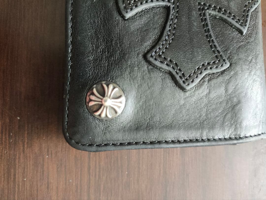 CHROME HEARTS クロムハーツ 1ジップ クロスボタン ウォレット