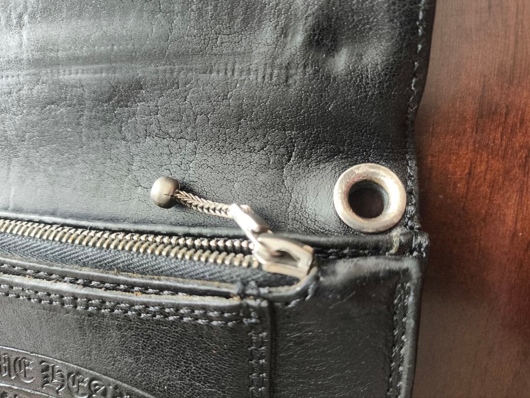 CHROME HEARTS クロムハーツ 1ジップ クロスボタン ウォレット