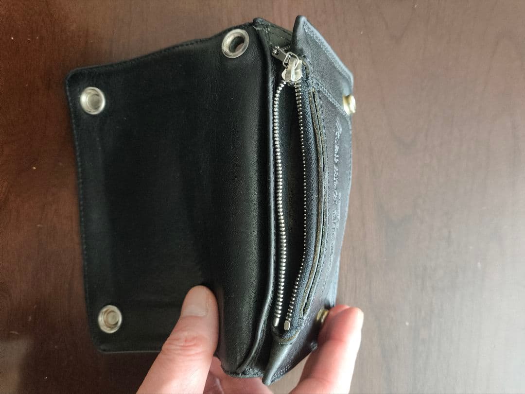 CHROME HEARTS クロムハーツ 1ジップ クロスボタン ウォレット
