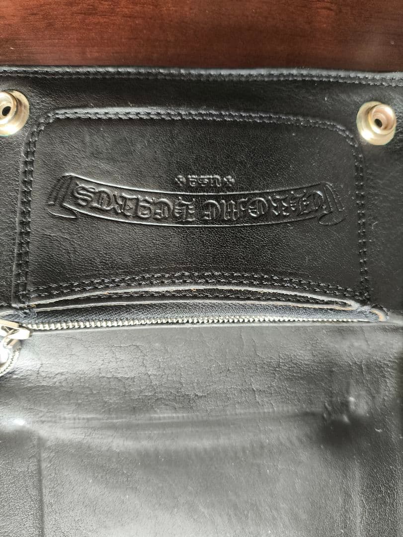 CHROME HEARTS クロムハーツ 1ジップ クロスボタン ウォレット